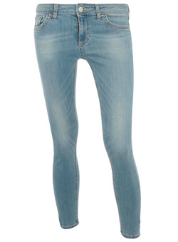 Dorothy Perkins Light wash ankle skinny jeans