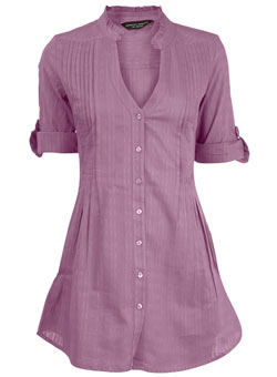 Dorothy Perkins Lilac long line shirt