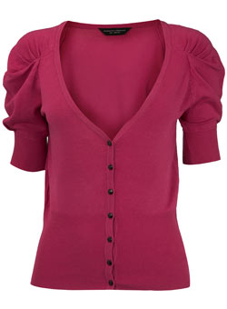 Dorothy Perkins Magenta pleat cardigan