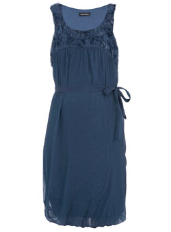 Dorothy Perkins Mamalicious blue woven dress