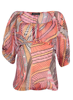 Dorothy Perkins Mamalicious pink/orange graphic print top