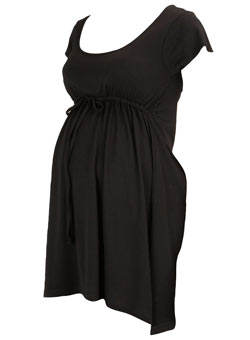 Dorothy Perkins Maternity black empire top