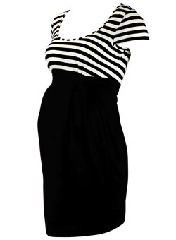 Dorothy Perkins Maternity black/white tunic