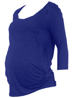 Dorothy Perkins Maternity blue twist top