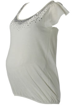 Dorothy Perkins Maternity cream sequin top