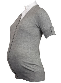 Dorothy Perkins Maternity grey 2in1 cardigan