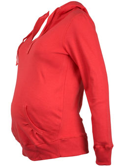 Dorothy Perkins Maternity red waterfall hoody