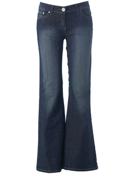 Dorothy Perkins Mid blue wash super flare jean