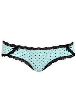 Mint heart print lace mini