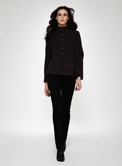 Dorothy Perkins Mocha funnel peacoat