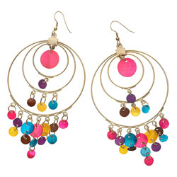 Multicolour Shell Earrings