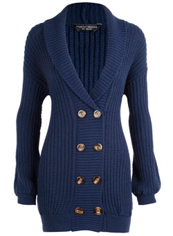 Navy chunky cardigan