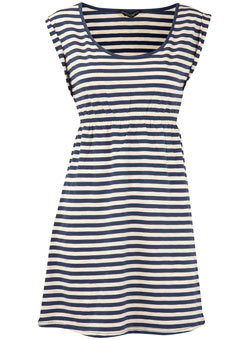 Dorothy Perkins Navy/oatmeal stripe tunic