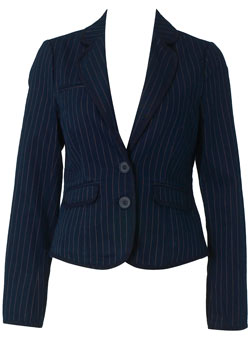 Navy stripe blazer