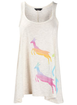 Dorothy Perkins Oatmeal gazelle drape vest