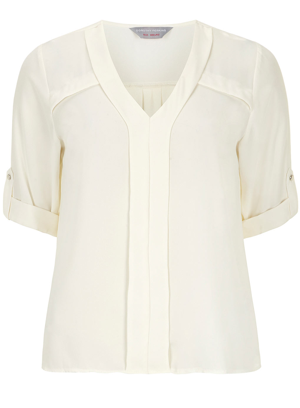 Petite Ivory V Neck Blouse 79232382