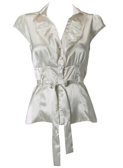 Dorothy Perkins Petite satin flower shirt