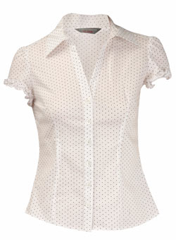 Dorothy Perkins Petite white/black work shirt