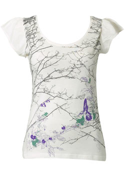 Dorothy Perkins Petite white hummingbird tee