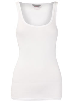 Dorothy Perkins Petite white longer vest