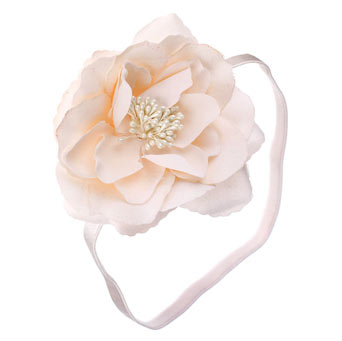 Pink flower stretch headband.