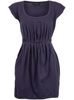 Dorothy Perkins Purple pleat belt tunic