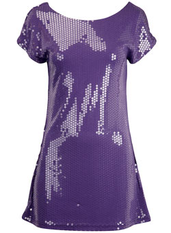 Dorothy Perkins Purple sequin tunic