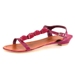 Purple stone sandals