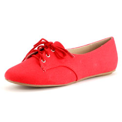 Red canvas jazz pumps