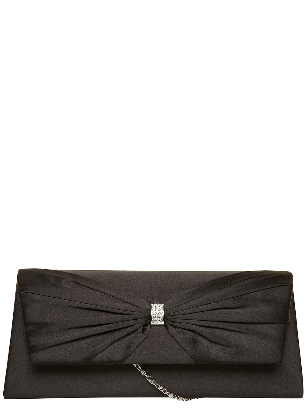 Satin bow clutch 35203301