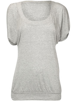 Dorothy Perkins Silver drape sleeve top