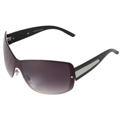 Silver visor sunglasses