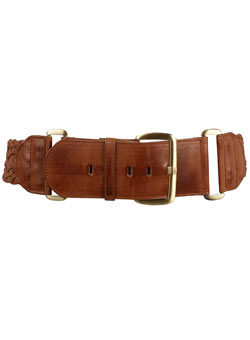 Tan hinge plait hip belt