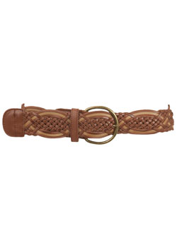 Tan plait hip belt