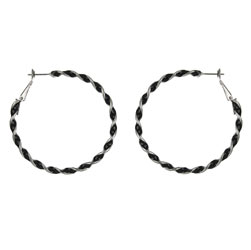 Twisted hoop earrings