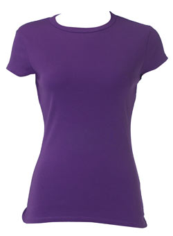 Violet crew neck top