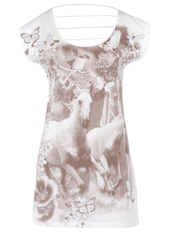 White fantasia glitter t-shirt DP56258381