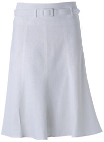 White linen skirt