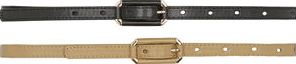 Dorothy Perkins, 1134[^]262015000713271 Womens 2PP Black and Tan Buckle Belt- Black