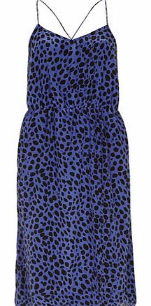 Womens Alice & You Blue Animal Print Midi Dress-