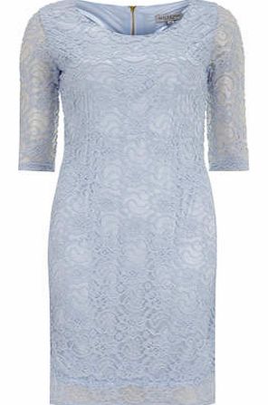 Womens Alice & You Petite Pale Blue Midi Lace