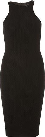 Dorothy Perkins, 1134[^]262015000711170 Womens AX Paris Black textured midi dress- Black