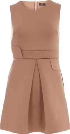 Dorothy Perkins, 1134[^]262015000711162 Womens AX Paris Mocha pleated skater dress-