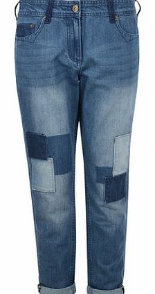 Dorothy Perkins Womens Bellfield Patched slim boyfriend jeans-