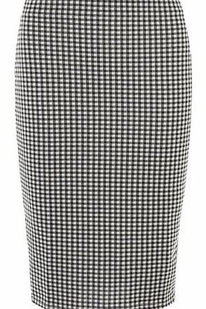 Dorothy Perkins Womens Black and White Gingham Pencil Skirt-