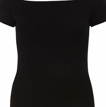 Dorothy Perkins Womens Black Bardot Top- Black DP56434682