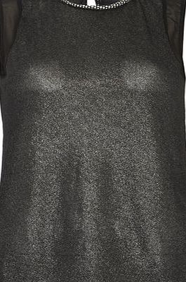 Dorothy Perkins Womens Black Embellished Top- Black DP05482010