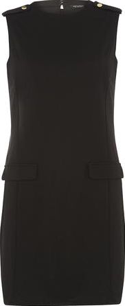 Dorothy Perkins, 1134[^]262015000711060 Womens black epaulette shift dress- Black