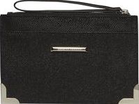 Dorothy Perkins, 1134[^]262015000711767 Womens Black glitter corner wristlet- Black