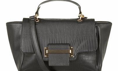 Dorothy Perkins Womens Black large winged tote bag- Black